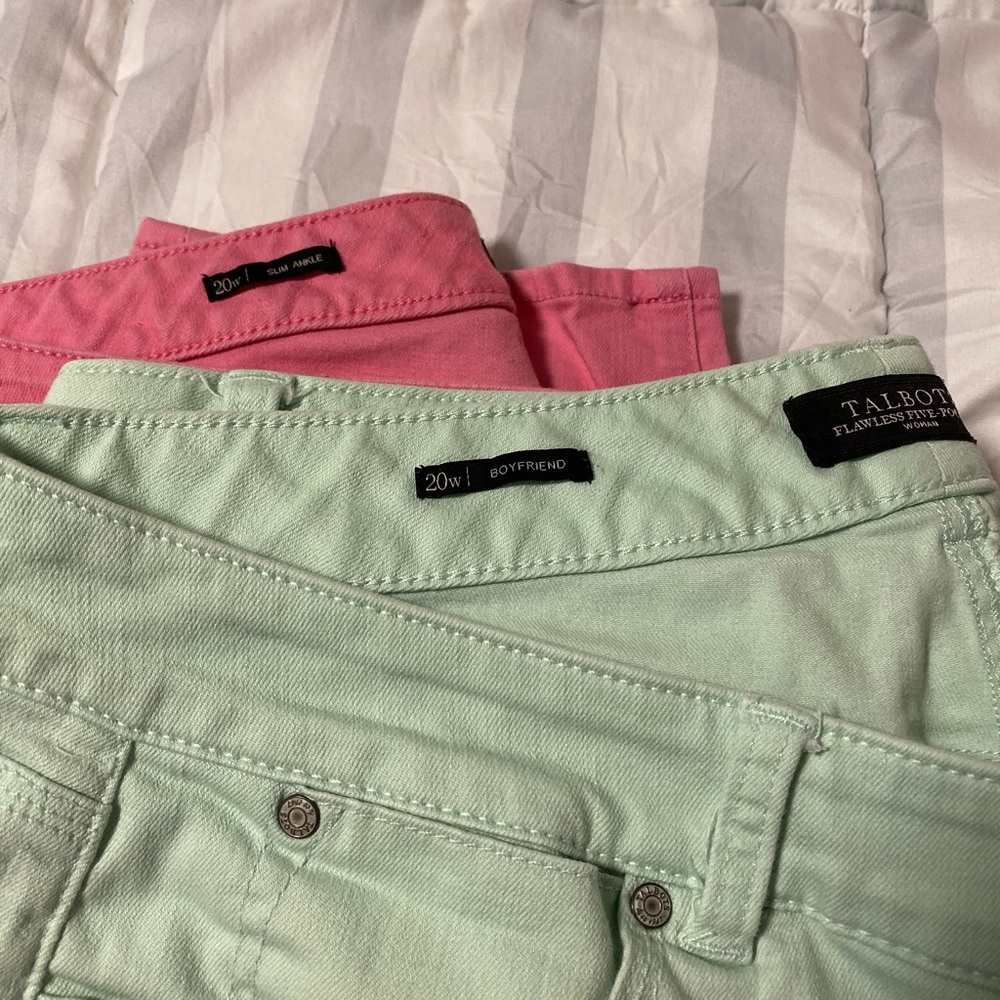 3️⃣‼️Talbots bundle of 3: Mint green, Coral,  Jean